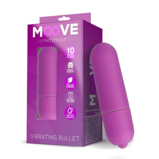 10 Speed Bulletvibrator kommer i förpackning som framhäver dess egenskaper, inklusive 10 vibrationsfunktioner och en vattentät design.