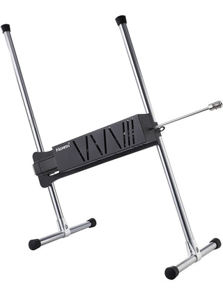 Hismith Premium Pro Servok Sexmaskin har en hopfällbar design med en silvermetallram och svarta gummerade stöd, med hjälp av KlicLok-kopplingssystem för säker hopfällning, med en central svart panel och vikbara armar för kompakt förvaring. Lämplig för olika stränginstrument.