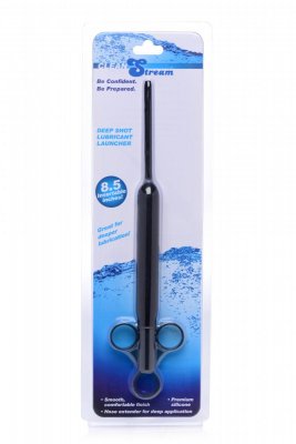 Deep Shot Launcher har saxliknande handtag och ett elegant svart rör tillverkat av kroppssäkert silikonmaterial, vilket garanterar säker användning.