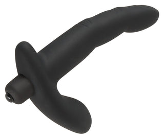 Denna eleganta svarta ergonomiska 13 cm Prostata / G-punkt Vibrator har en böjd form och ett strukturerat grepp, vilket gör den perfekt för personligt bruk.