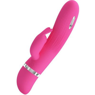 Skäm bort dig med oöverträffad njutning med Pretty Love Flirtation Rabbit, designad med dubbla motorer för förbättrad G-punktsstimulering. Dess räfflade skaft och klitorisstimulator förhöjer sensationerna och lovar en elektrifierande upplevelse varje gång.