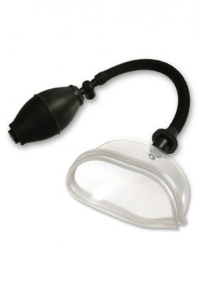 Klar plastadapter med svart glödlampa och slang för Fetish Fantasy Vaginapump erbjuder högintensivt sug och exceptionell erotisk stimulans.