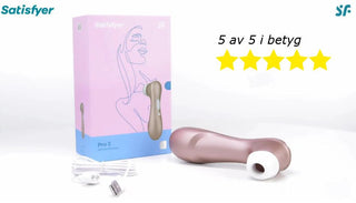 Satisfyer Pro 2 lufttrycksvibrator i vit design hos Taboo