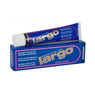 Largo King Size Super-Form: En massagekräm för män som marknadsförs för att öka blodcirkulationen i intimområdet.