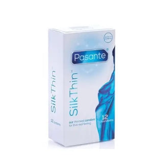 Pasante Silk Thin kondomer 12-pack, de tunnaste kondomerna för naturlig känsla