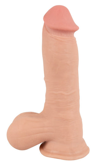 Nature Skin Realistisk Dildo 20 cm, i köttfärg och med en sugkoppsbas, ger en otroligt realistisk upplevelse.