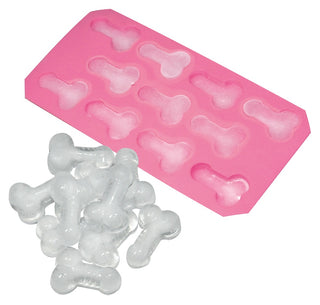 Penisformad Isbitsform är en rosa isform som skapar lekfulla, penisformade iskuber - perfekt för att göra dina drinkar och fester roligare.