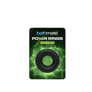 Bathmate Power Penisring, i svart, kommer i en grön och svart förpackning med blixt-tema och är utformad för att hjälpa till att uppnå hårdare erektioner.