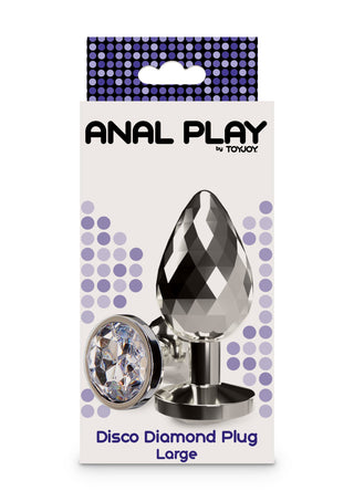 Förpackningen innehåller Disco Diamond Analplugg från ToyJoy, en utsökt analplugg med en diamantliknande bas och elegant silverfinish. Designad för sofistikering, denna konstdiamant-inspirerade pjäs kombinerar stil och funktionalitet i ett fantastiskt paket.