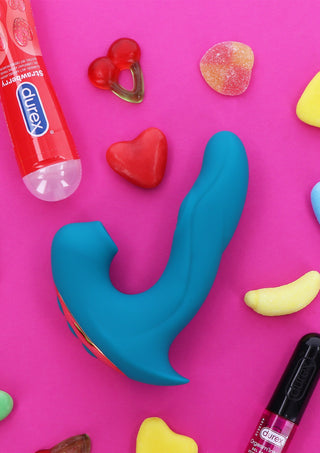 Vibrator med tredobbelt funktion