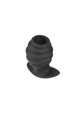 Hidden Desire Öppen Analplugg är gjord av ren silikon och designad med en räfflad cylindrisk form och böjd bas för räfflad stimulans.