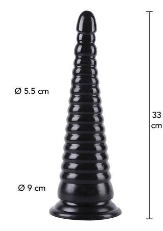 Desire Extreme Anal Cone XXL är en 33 cm hög svart analplugg tillverkad av kroppssäker PVC, med en konform med en ringad struktur. Den har en rundad spets och platt bas, med topp- och basdiametrar på 5,5 cm respektive 9 cm.