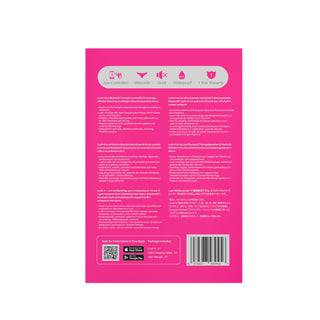 En ljusrosa låda med vit text, ikoner och en streckkod på baksidan – perfekt för att visa upp din Lovense Lush 4-vibrator.