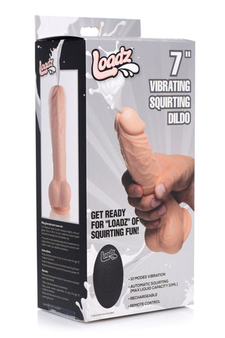 Sprøjtende dildo med vibration