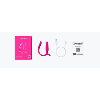 Rosa, appstyrd analvibrator i silikon med böjd design.