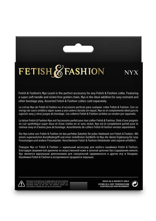 Utforska Fetish & Fashions Nyx Koppels eleganta boxförpackning, med detaljerad produktinformation och användningsinstruktioner – ett perfekt komplement till alla bondagekollektioner.