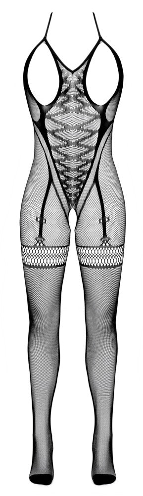 Crotchless Catsuit i Nät