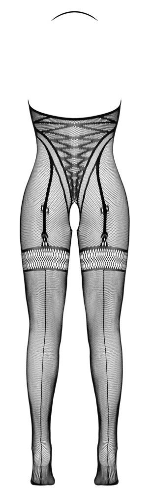 Crotchless Catsuit i Nät