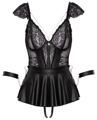 Cottelli Bondage Babydoll med Manschetter