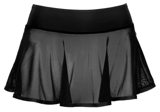 Svart Minikjol Med Stretch är en svart transparent minikjol med skirt nätmaterial, fast midjeband och utsvängd fåll för en oemotståndlig partylook.