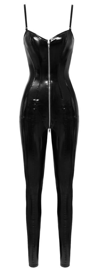 Svart Vinyl Jumpsuit