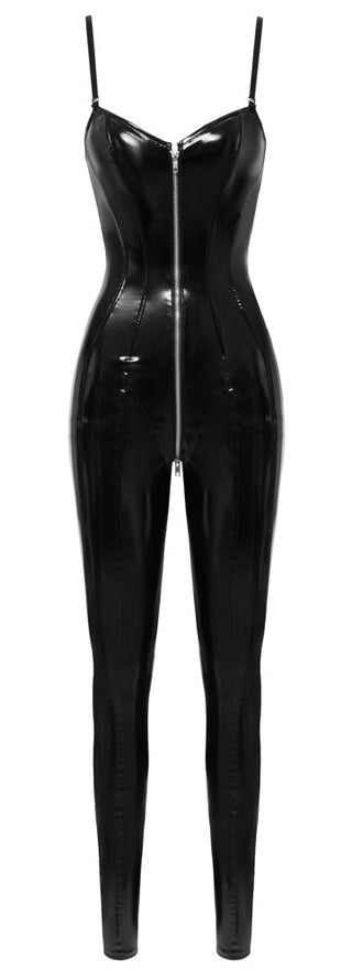 Svart Vinyl Jumpsuit