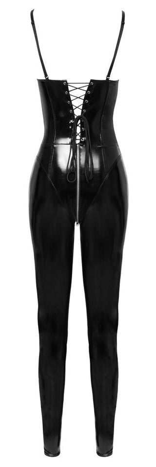 Svart Vinyl Jumpsuit