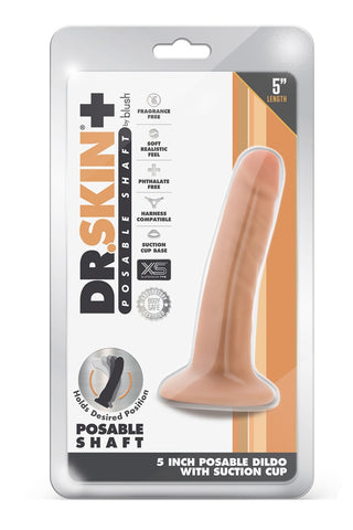 Dr. Skin 14cm Dildo-förpackningen framhäver dess ställbara design med en pålitlig sugkopp. Med Triple Density Engineering och Sensa Feel Plus utlovar denna produkt komfort och realism, vilket återspeglar den pålitliga kvaliteten hos varumärket.