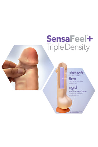 Formbar Dildo Med Trippeldensitet 19 cm har en formbar skaft och tydlig lag med ultrasoft, fast och styvt material för varierande textur.