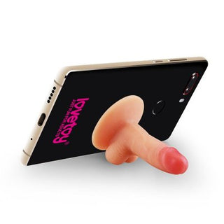Penis Mobilhållare telefonfodral inkluderar ett nyhet fingerformat stativ på baksidan, tillverkad av premium kvalitativ silikon för hållbarhet, vilket ger en lekfull och rolig design till dina dagliga nödvändigheter.