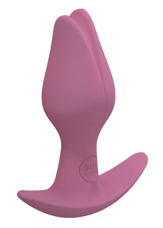 Fun Factory Bootie Fem är en analleksak i rosa silikon med en utsvängd bas och avsmalnande spets, designad för komfort och säkerhet.