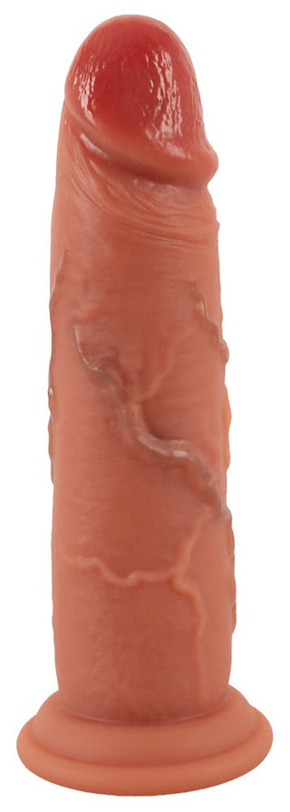 Realistixxx Real Skin Dildo är en hudfärgad, ultrarealistisk dildo med vendetaljer, en rundad topp och tillverkad av dubbeldensitetssilikon för en naturtrohet känsla.