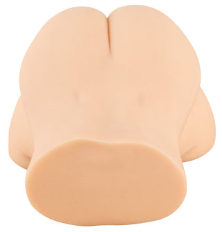 Realistixxx Deluxe Double Torso är en realistisk, dubbelsidig masturbator med en mänsklig silikonmodell av skinkor och nedre rygg, tillverkad av kroppsnära material för en verklighetstrogen torsoupplevelse när den ses ovanifrån.