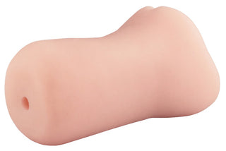 Amelia S Realistic Lösvagina är en hudfärgad silikonmasturbator med en slät yta och en öppning i ena änden, vilket ger användarna en realistisk upplevelse.