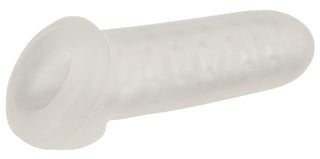 Rebel Penissleeve Med Kulring är en genomskinlig penissleeve i silikon med en rundad spets, texturerad yta för ökad känsla och en pärlring för subtil förstärkning.