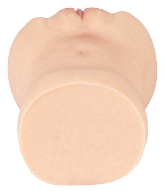 Realistixxx Real Stroker-masturbator, flytande silikon, realistisk hudfärg, dubbla öppningar, kompakt design av underkroppen.
