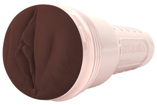 Sexleksak i beige med brun vaginalöppning i Superskin och naturtrogen form.