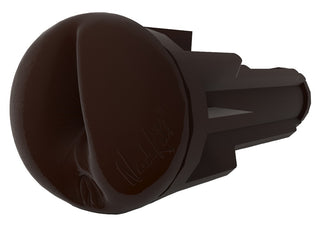 Mörkbrun Fleshlight Nicole Kitt Purrrrrfection, skruvformad, med en strukturerad yta av Superskin.