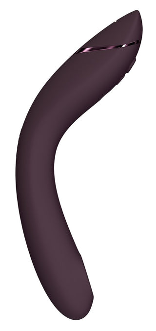 Womanizer OG är en böjd mörklila enhet med en elegant design med Pleasure Air™-teknik för förbättrad användarupplevelse.