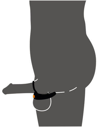 En illustration porträtterar en elefant i ett svart VR-headset, sidovy på en vit bakgrund, som nyckfullt påminner om att hitta en ny pryl som liknar Vibrerande Scrotumstimulator Rebel.
