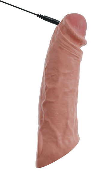 En närbild av Vibro Sleeve med Ballring, en leksak som är utformad för ökad känsla.