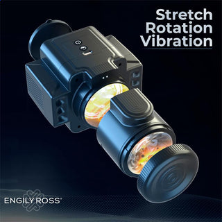 Cumera Camera Masturbator från Engily Ross är en svart enhet med stretch-, rotations- och slagfunktioner, tillsammans med intensiva vibrationer.