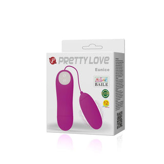 Eunice Vibratorägg i förpackning märkt Pretty Love-ett diskret vibratorägg med funktioner för extra njutning.