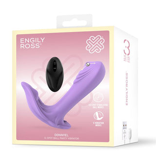 Upplev lyx med den lila Engily Ross Donnyel Trosvibrator, tillverkad av premium silikon för ultimat njutning. Njut av fem spännande G-punktstimulans-lägen och USB-laddning, som erbjuder modern sensuell teknik när den är som bäst.