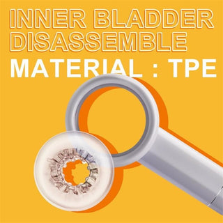 Orange Minothor Tornax Masturbator tillverkad av TPE, med en cirkulär öppning och märkt inre blåsa demontera.