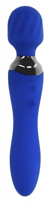 Vi presenterar Selopa Blue Belle Wand, en blå handhållen massageapparat med ett rundat huvud och ergonomisk dubbelsidig design. Silveraccenter ger elegans nära huvudet, medan handtagsknappar säkerställer sömlös användning. Det är USB-laddningsbar för extra bekvämlighet.