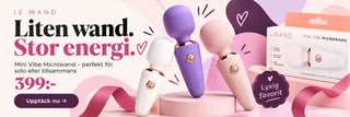 Le Wand Mini Vibe Microwand i flera färger – lekfull och kompakt miniwand för par och solo, 399 kr.