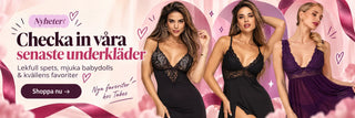 Nyheter i spets och mjuka favoriter – lekfull slider med eleganta babydolls och underkläder hos Taboo.