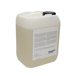 Shots Vattenbaserat Glidmedel 5L är en stor, genomskinlig plastbehållare med svart lock. Den innehåller en främre etikett med text och en streckkod. Detta vattenbaserade glidmedel är dermatologiskt testat och perfekt kompatibelt med latexkondomer för din sinnesfrid.