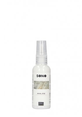 En vit flaska Milt bedövande analgel - 50 ml, perfekt för analsex, kommer med ett genomskinligt lock och etikett för enkel identifiering.